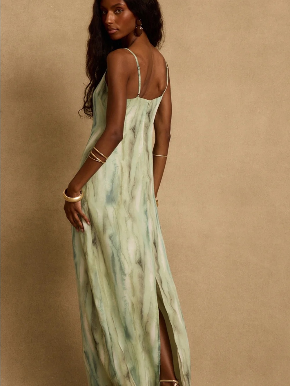 Nerissa Sage Chiffon Maxi Dress - Picture 3 of 4